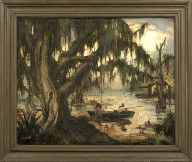 Appraisal: Colette Pope Heldner American Louisiana - Swamp Idyll Louisiana Bayou