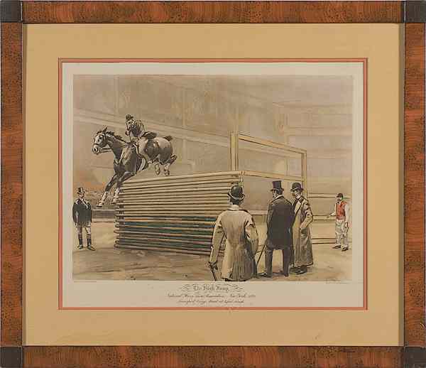 Appraisal: Lithograph after W S Vanderbilt Allen The High Jump W