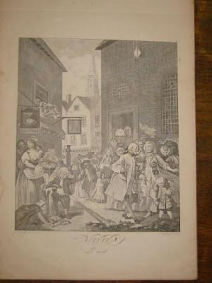 Appraisal: HOGARTH ENGRAVINGS oblong large quarto reproducing around eighty eight Hogarth