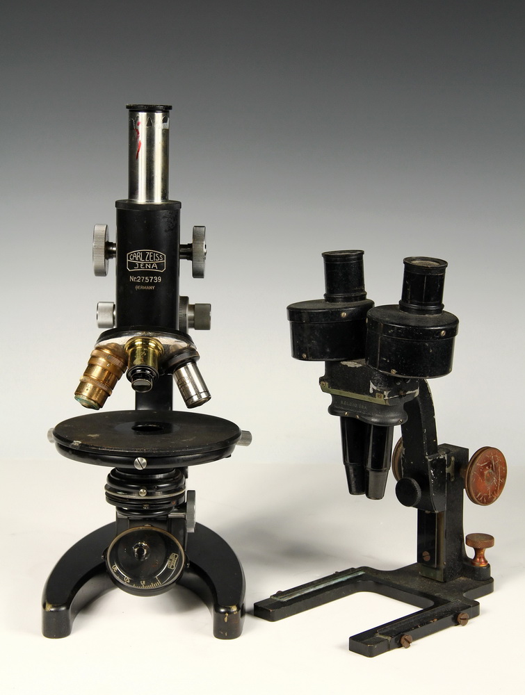 Appraisal: CASED MICROSCOPES - Carl Zeiss Jena Nr Germany circa triple