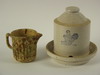 Appraisal: STONEWARE LOT - Three piece lot consisting of a two