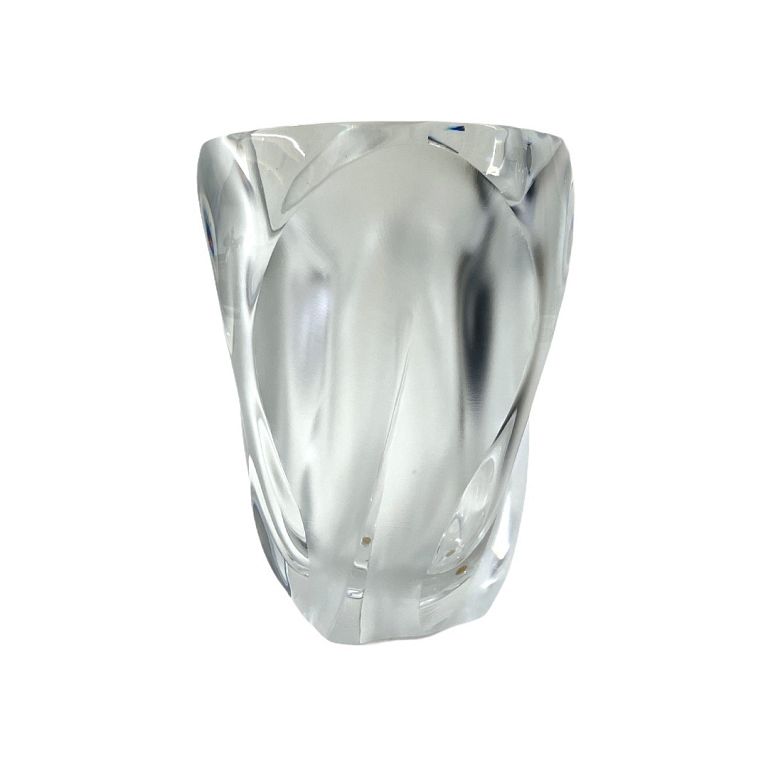 Appraisal: Lalique Crystal Vase Signed Lalique crystal vase clear and frosted