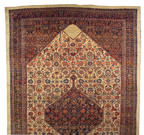 Appraisal: A Malayer carpet Central Persia late th century size approximately