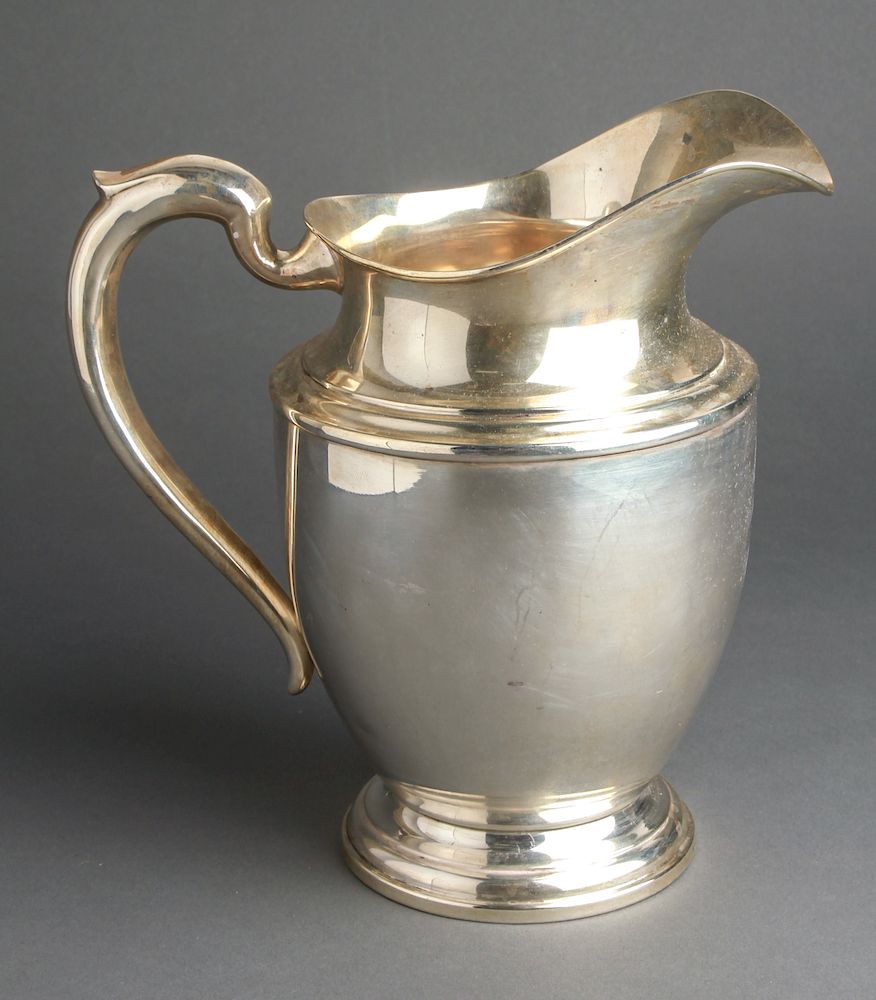 Appraisal: Michael C Fina Co Inc Silver Water Pitcher American sterling