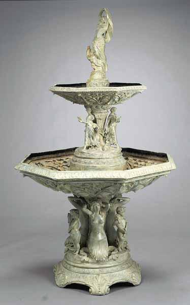 Appraisal: A Good Two Tier Bronze Figural Fountain of Neo-Classical inspiration