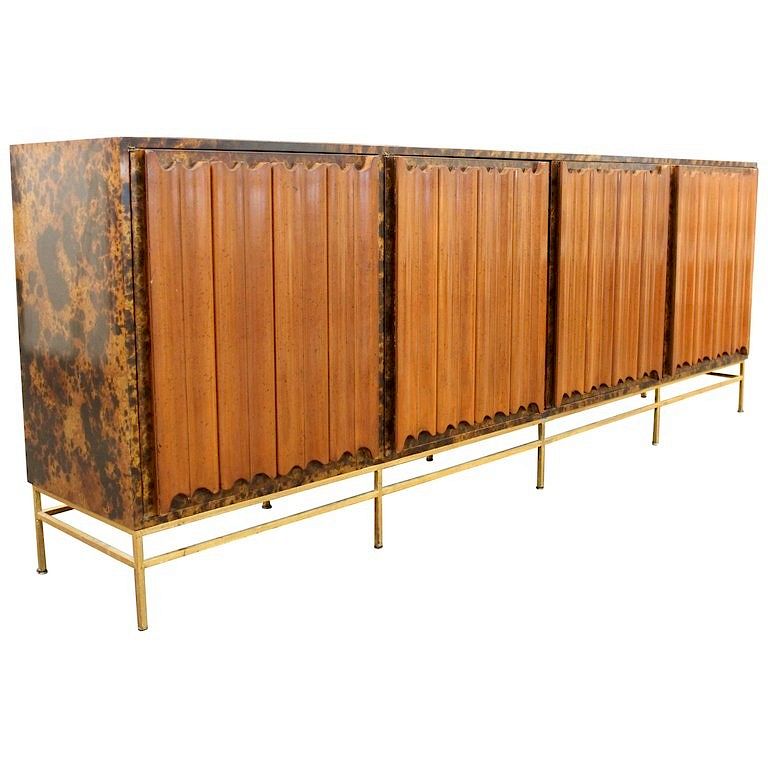 Appraisal: Harvey Probber Style Mid-Century Modern Credenza Harvey Probber style mid-century