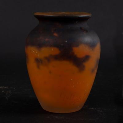 Appraisal: An opaque glass vase Muller Fr res Luneville of baluster