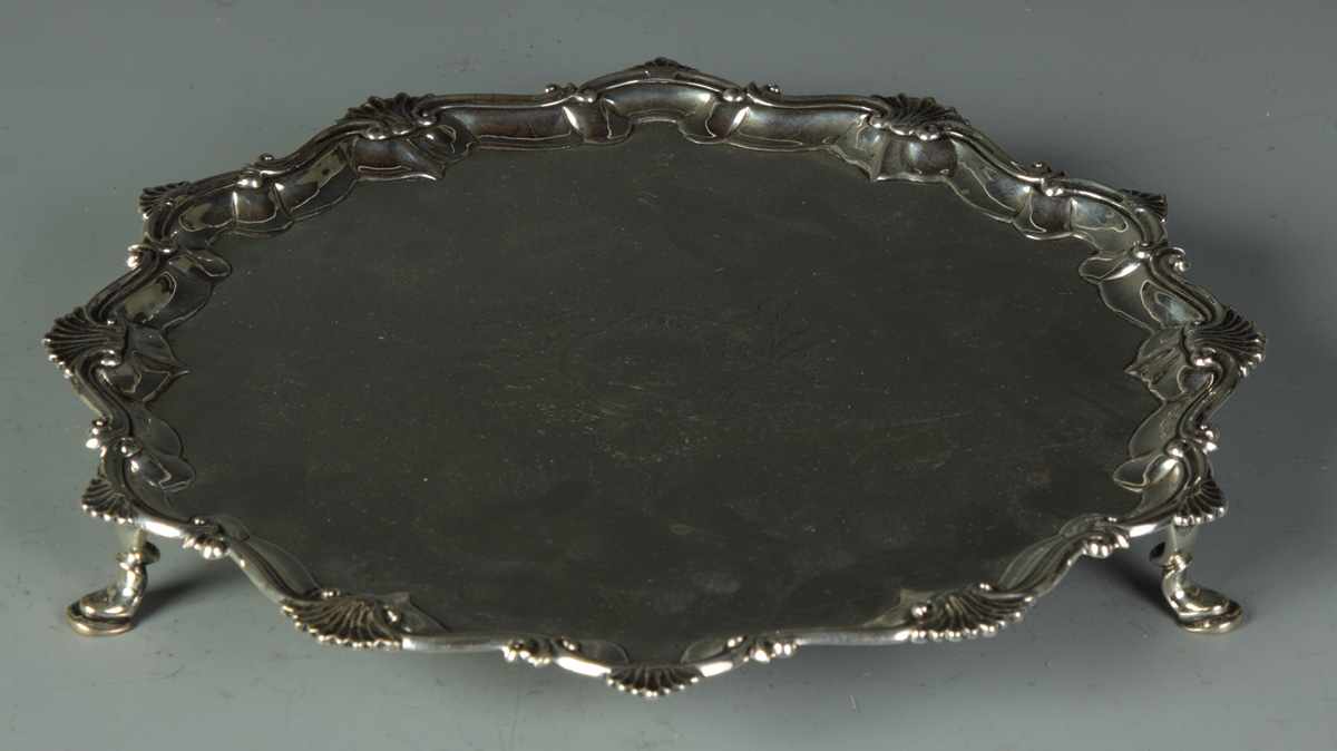 Appraisal: George III Sterling Salver George III Sterling Salver Hallmark RR