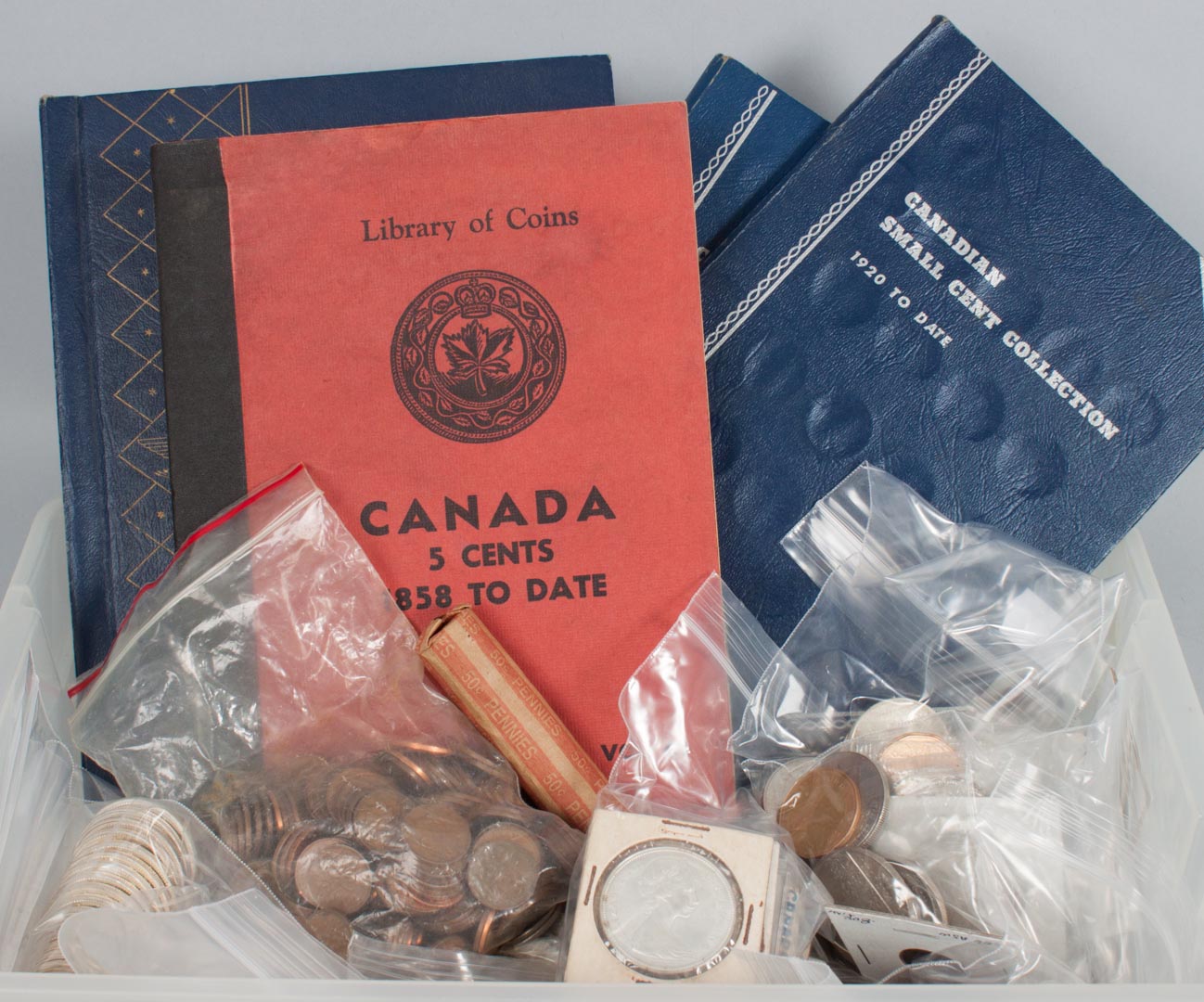 Appraisal: Canada Large assortment including silver dollars other smaller silver denominations