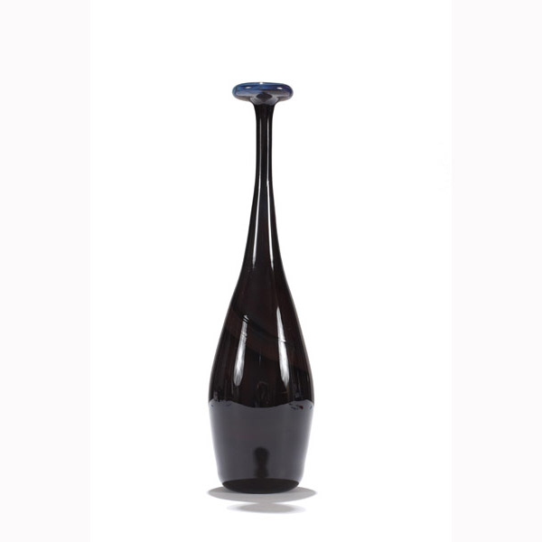 Appraisal: Pulled neck bottle with flared lip c by Dominick Labino