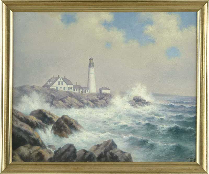 Appraisal: GEORGE MCCONNELL American - PORTLAND HEADLIGHT Good oil on board