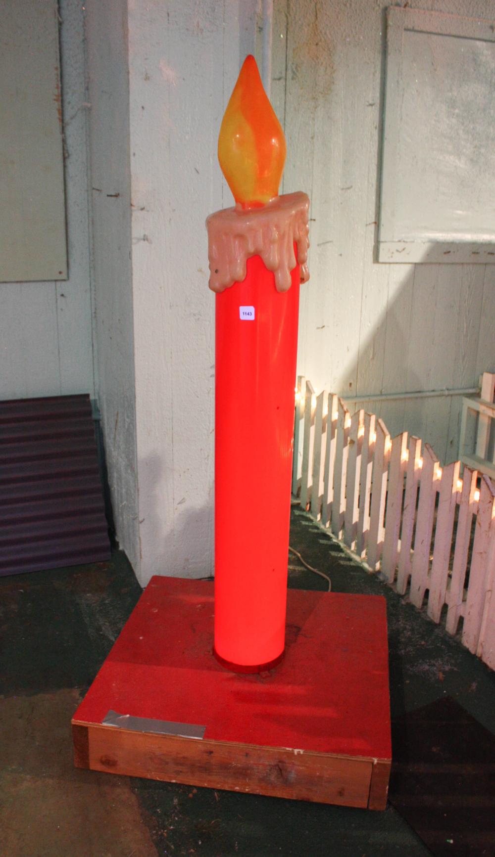 Appraisal: OUTDOOR CHRISTMAS CANDLE FLOOR LAMP H