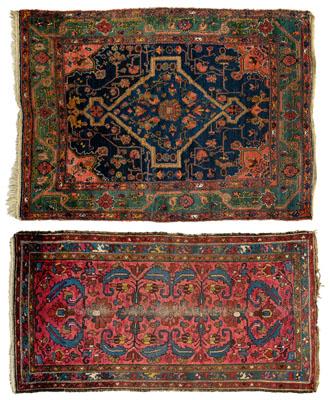 Appraisal: Two Hamadan rugs one ft in x ft in extensive