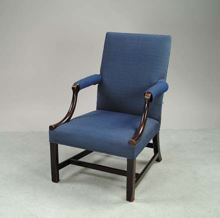 Appraisal: CENTENNIAL COPY MAHOGANY LOLLING CHAIR A match to the previous