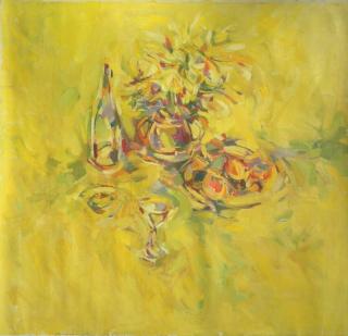 Appraisal: John Ulbricht oil John Ulbricht American - - ''Still-Life''- oil