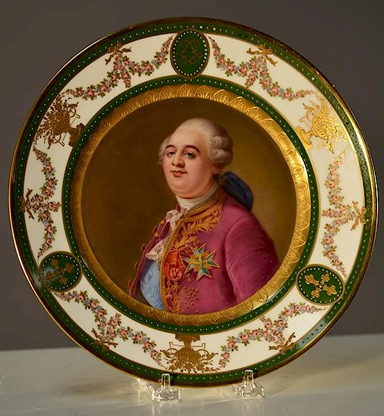 Appraisal: Royal Vienna cabinet plate of Louis XVI King of France