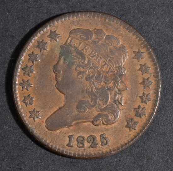 Appraisal: United States matron head type copper half cent AU- Estimate