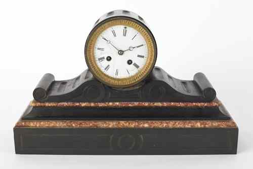 Appraisal: Japy Freres marble mantel clock late th c h