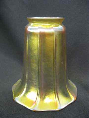 Appraisal: Steuben Aurene Art Glass Shade golden irridescent tulip shape ''