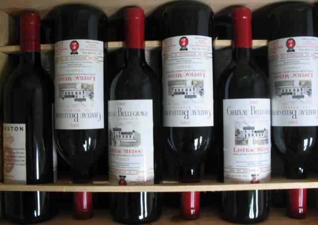 Appraisal: TWO CASES BOTTLES OF VINTAGE FRENCH RED BORDEAUX WINE Chateau