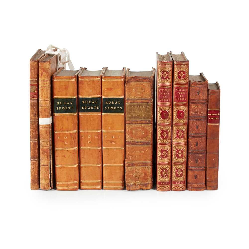 Appraisal: COLLECTION OF TEN VOLUMES INCLUDING Weld Isaac Illustrations of the