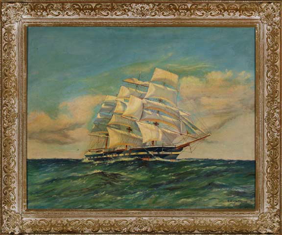 Appraisal: G H Wheatley American th Century Homeward Bound oil on