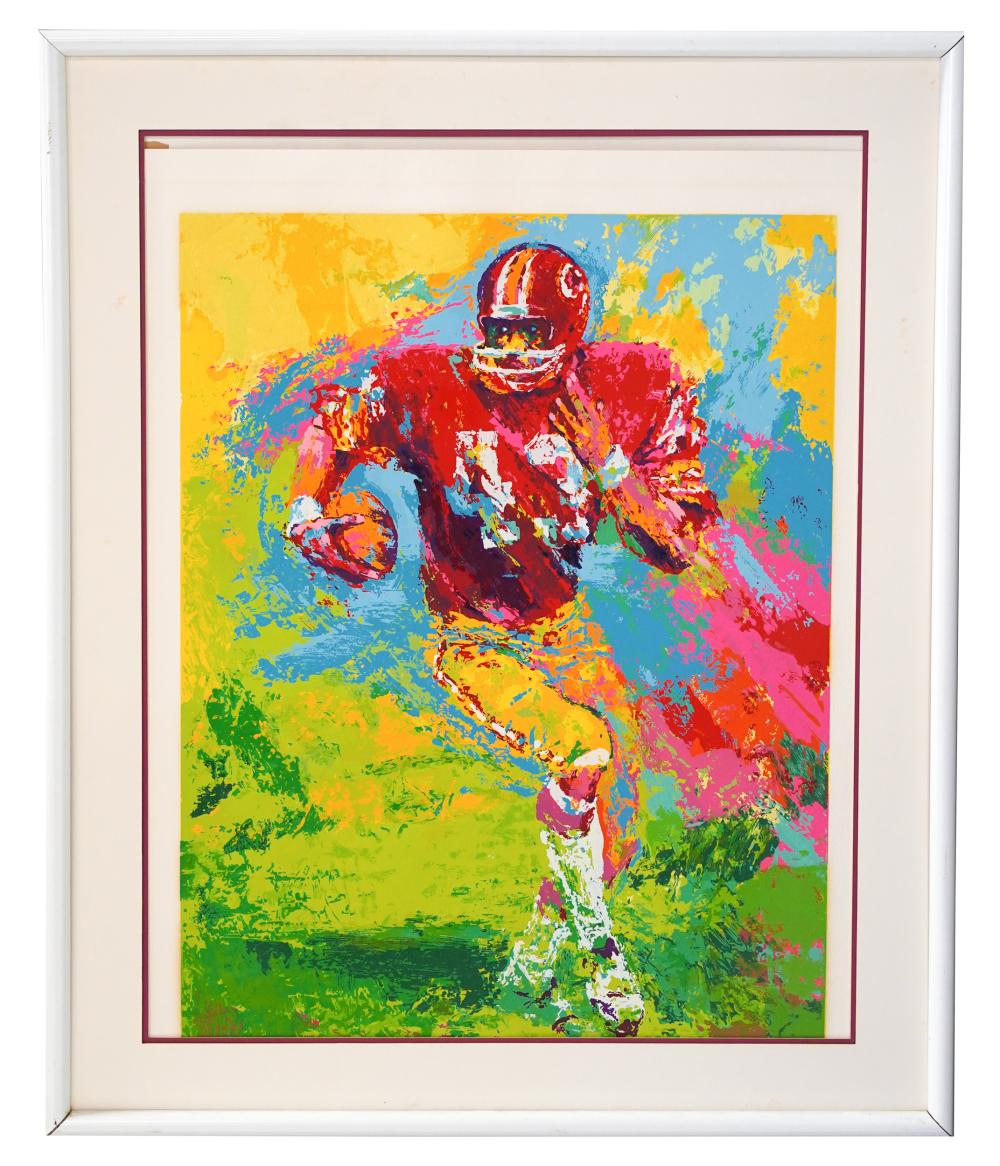 Appraisal: LEROY NEIMAN - FOOTBALL PLAYERserigraph signed in pencil lower right