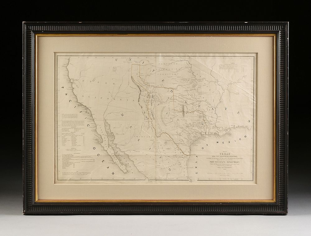 Appraisal: A REPUBLIC OF TEXAS MAP Map of Texas and the