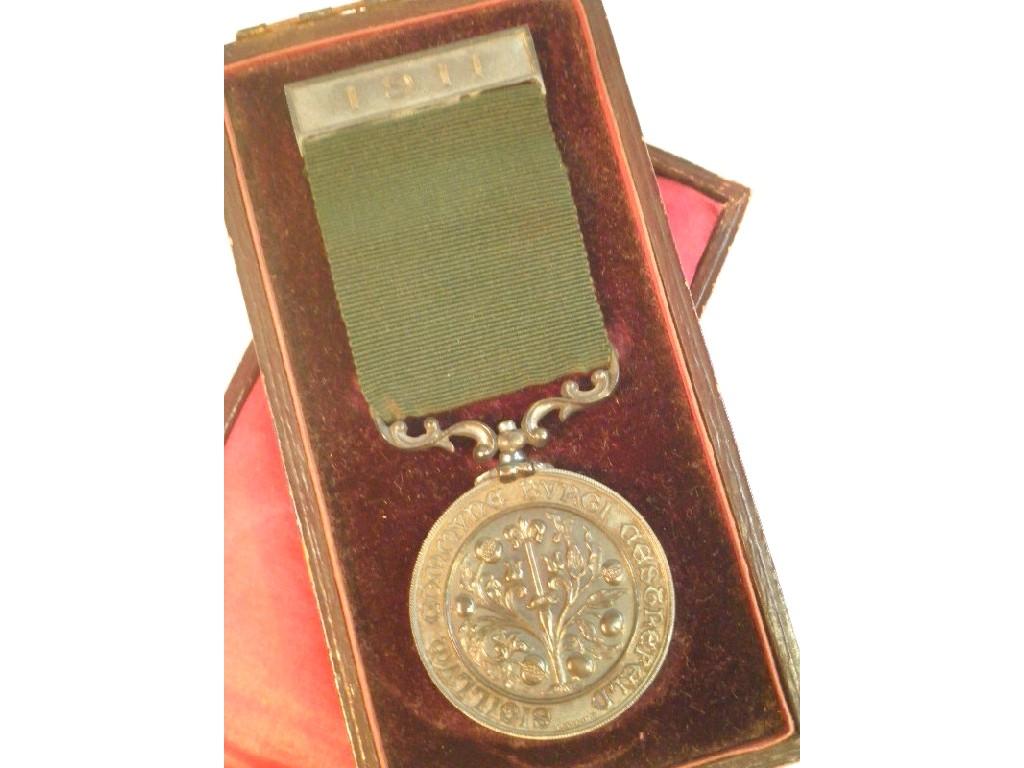 Appraisal: A Nottinghamshire and Derby regiment medal for Markmanship awarded to