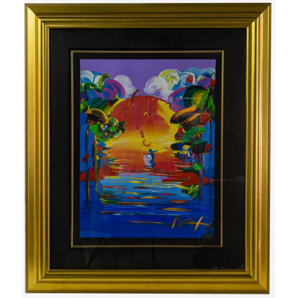 Appraisal: PETER MAX GERMAN AMERICAN B BETTER WORLD III MIXED MEDIA