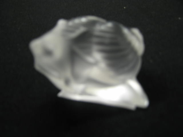 Appraisal: Lalique French Crystal Figurine of a Snail