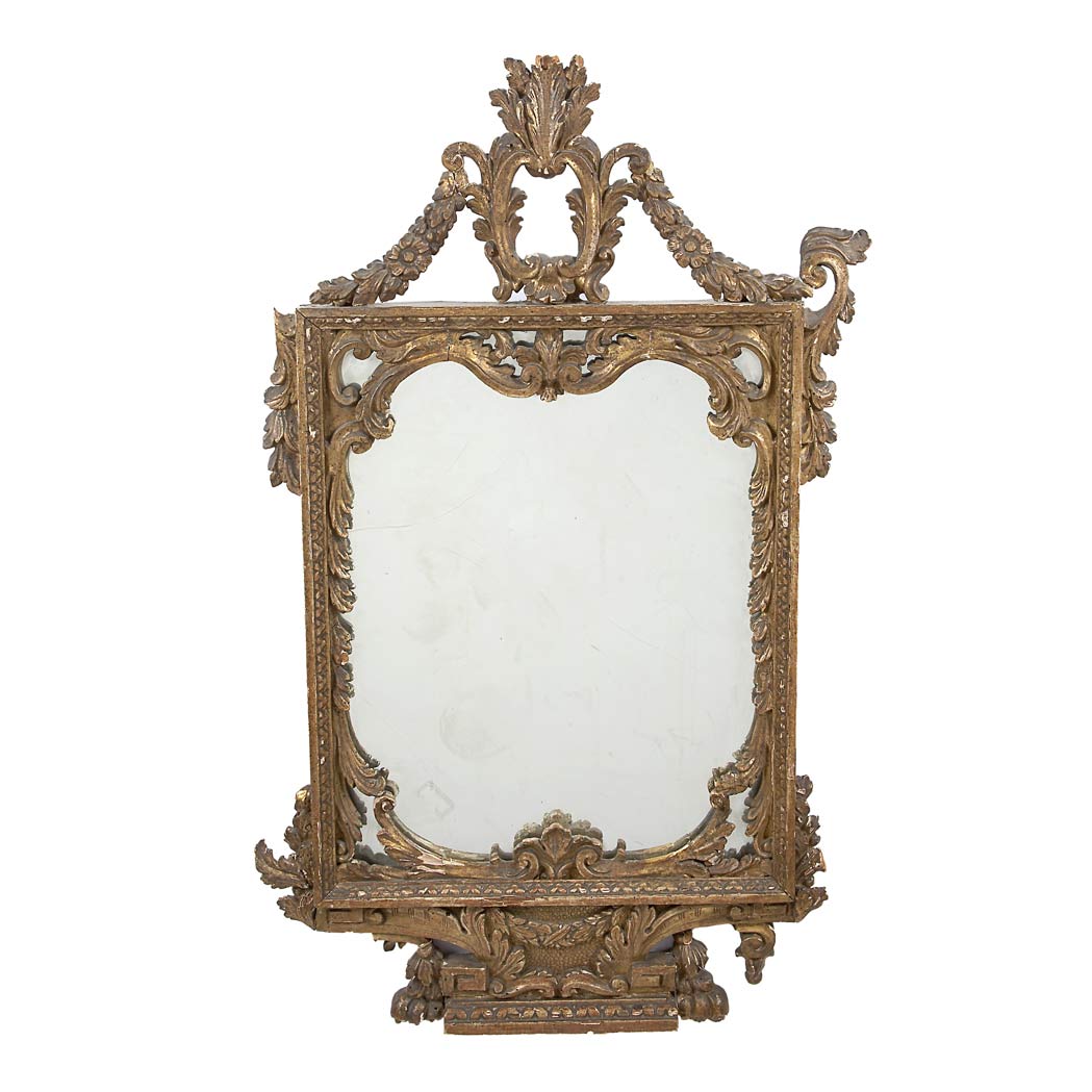 Appraisal: Louis XVI Style Carved and Painted Wood Mirror The rectangular