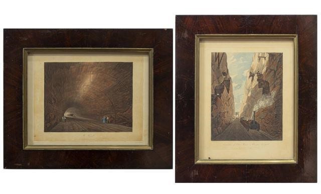 Appraisal: lot of Framed engravings on paper after Thomas Talbot Bury