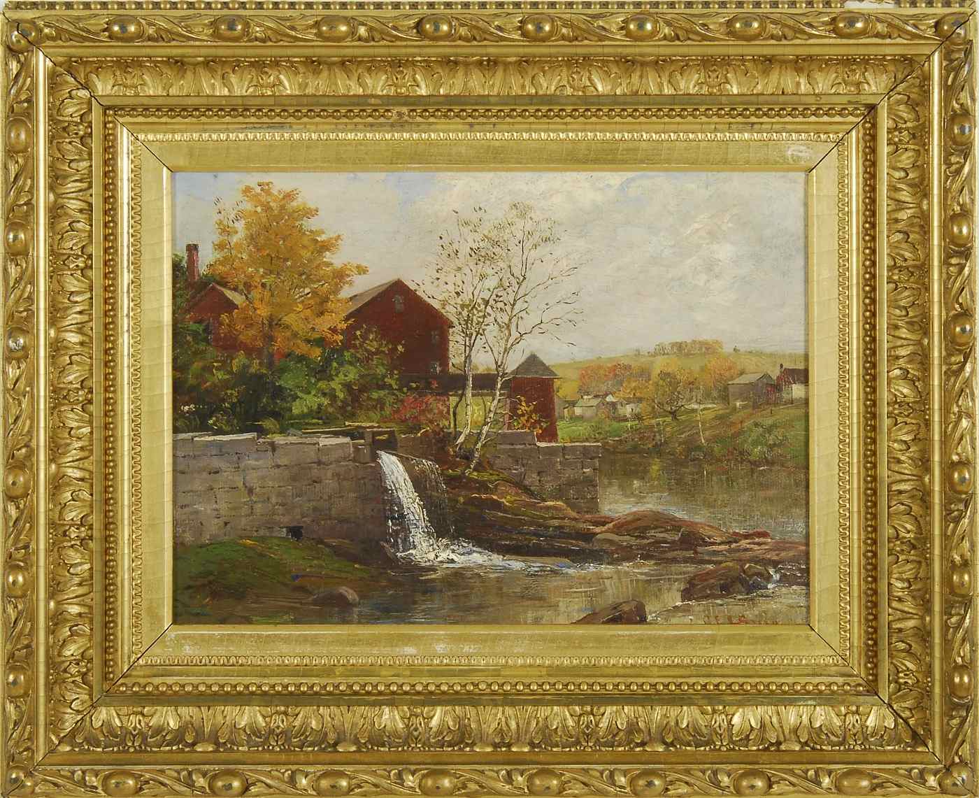 Appraisal: CHARLES EDWIN LEWIS GREENAmerican - River landscape with mill Signed