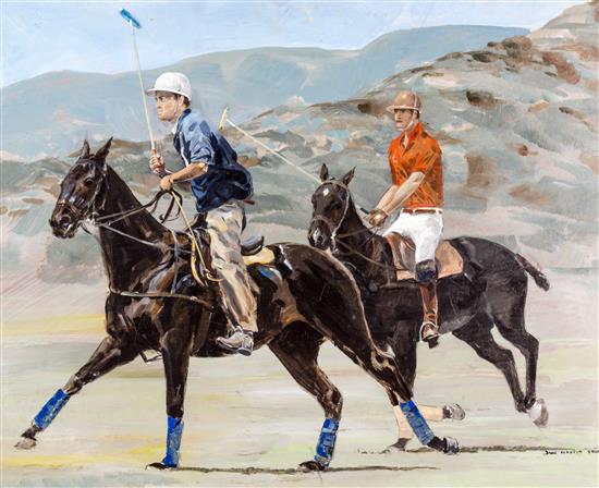 Appraisal: Sale Lot Jack Martin Smith American - Polo Players oil