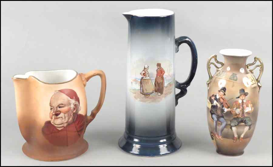 Appraisal: USONA GOODWIN PORCELAIN TANKARD Together with a Royal Bayreuth porcelain