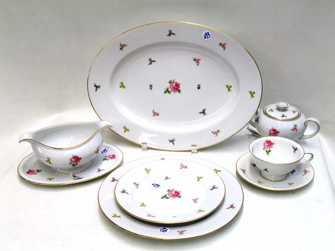 Appraisal: PIECE ROSENTHAL CHINA SET in the Hillside pattern comprised of