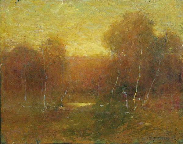 Appraisal: Ernest Albert American - 'The Day's End' signed 'Ernest Albert'