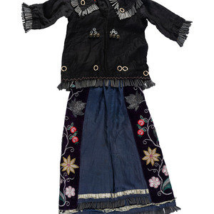 Appraisal: Anishinaabe Jingle Dress early th century three-piece dress includes a