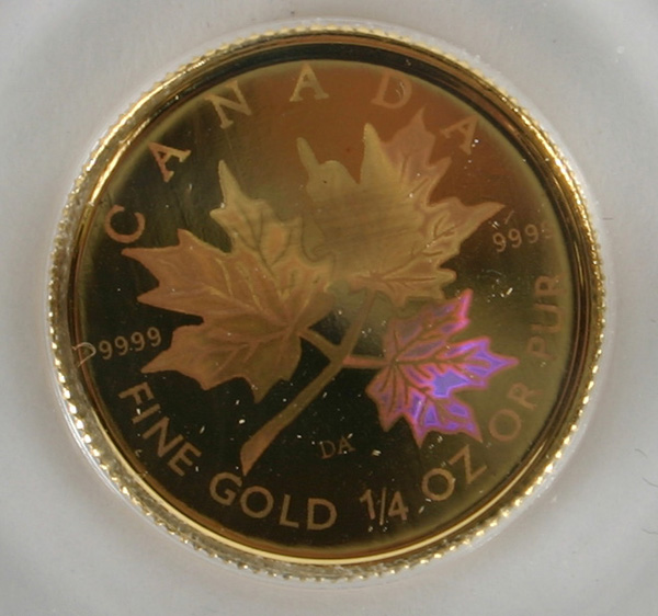 Appraisal: oz Gold Canadian Maple Leaf Hologram Coin