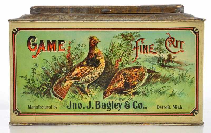 Appraisal: Game Store Counter Tin Description Beautiful example of colorful Game