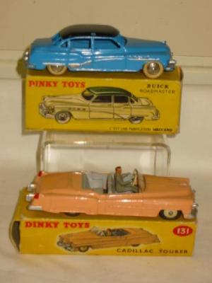 Appraisal: Cadillac Tower salmon-pink and French Dinky V Buick Road Master