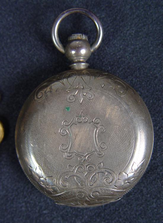 Appraisal: American Watch Company Sterling Pocket Watch Late th Century Key-wind