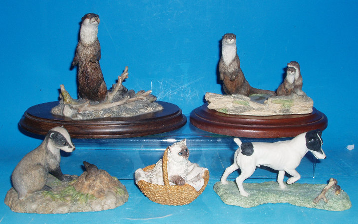 Appraisal: A Collection Of Border Fine Arts To Include Otter With