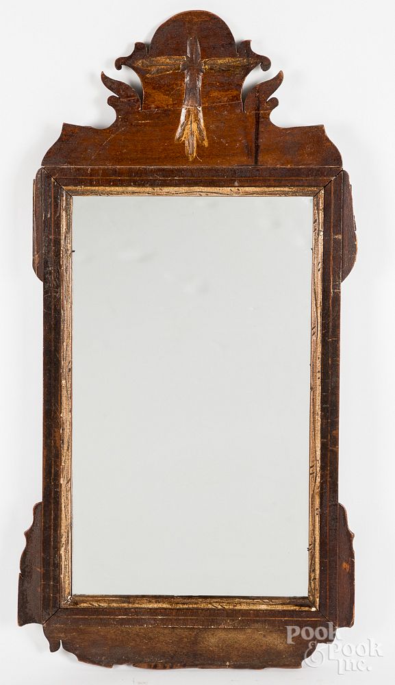 Appraisal: Chippendale mahogany mirror Chippendale mahogany mirror late th c h