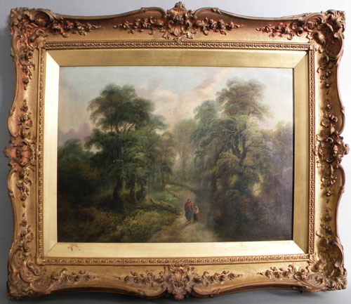 Appraisal: John Parker British th c oil on canvas landscape signed