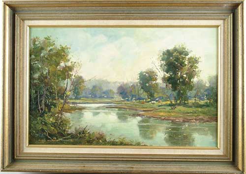 Appraisal: WAYNE BEAM MORRELL American - CONNECTICUT RIVER WETHERSFIELD A JUNE