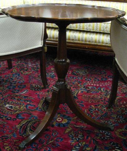 Appraisal: Imperial Grand Rapids mahogany tea table brass cap foot three