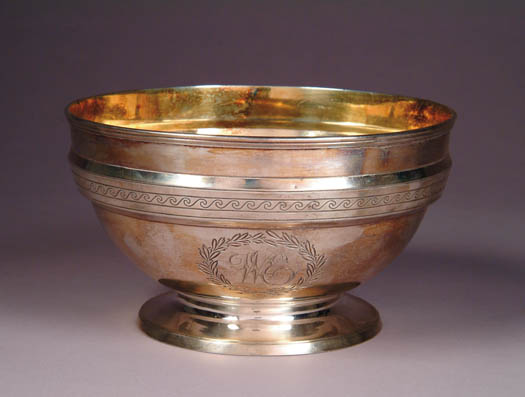 Appraisal: EARLY ENGLISH STERLING SILVER FOOTED BOWL London Hallmark RD DH