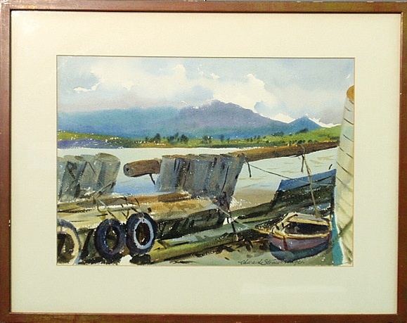 Appraisal: - Strawbridge Edward Richie American - framed and matted watercolor